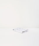 Printed grey and white spotty bed linen - Tencel fitted sheet