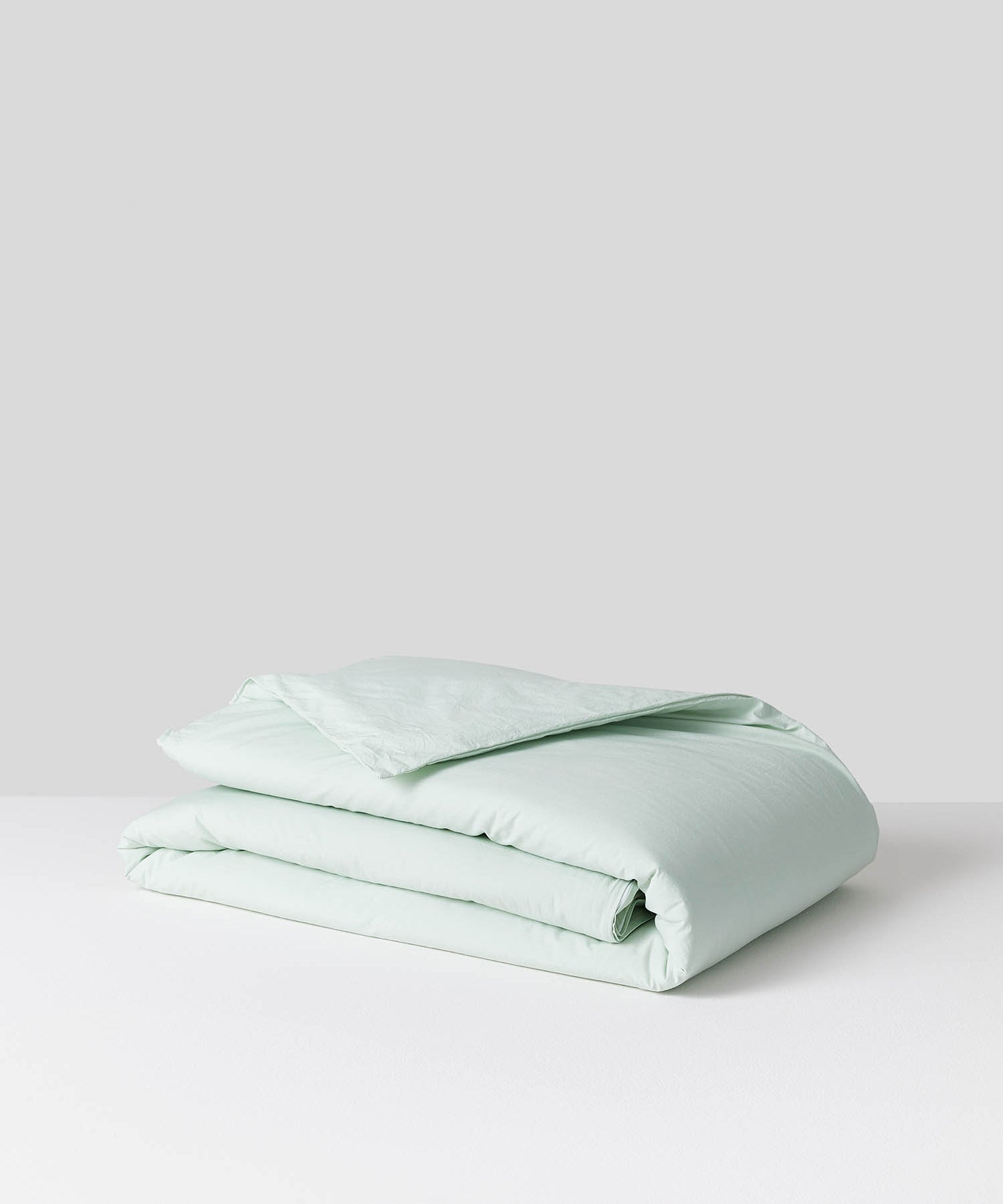 light green bed linen - organic cotton duvet set