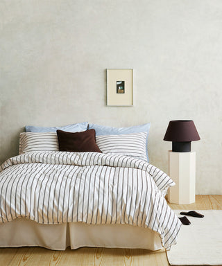 Cacao Stripe Bed Set