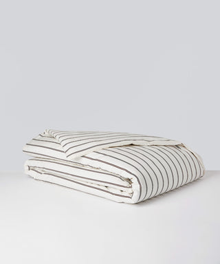 Cacao Stripe duvet cover
