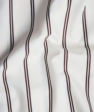 Cacao Stripe Tencel Cotton Pillowcase