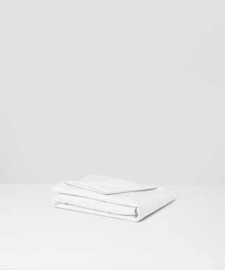 White tencel cotton fitted sheet