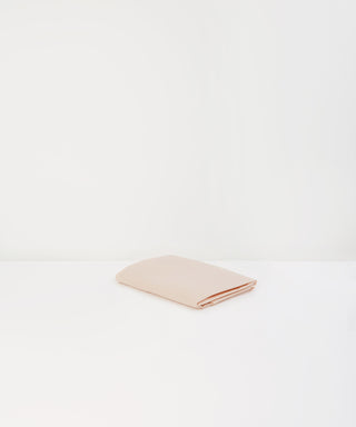 peach bed linen - tencel fitted sheet