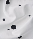 Printed grey and white spotty bed linen - Tencel duvet cover