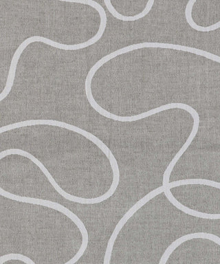 Patterned olive white recycled cotton throw blanket detail