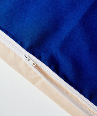 Blue duvet cover zip