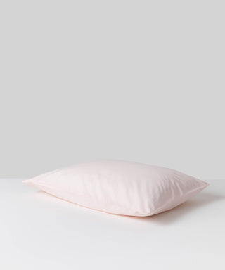 light pink bed linen - organic cotton pillowcase