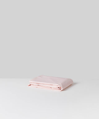 light pink bed linen - organic cotton fitted sheet