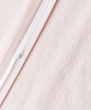 light pink bed linen - organic cotton duvet cover
