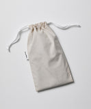 sand colour tencel cotton bed linen in drawstring bag packaging