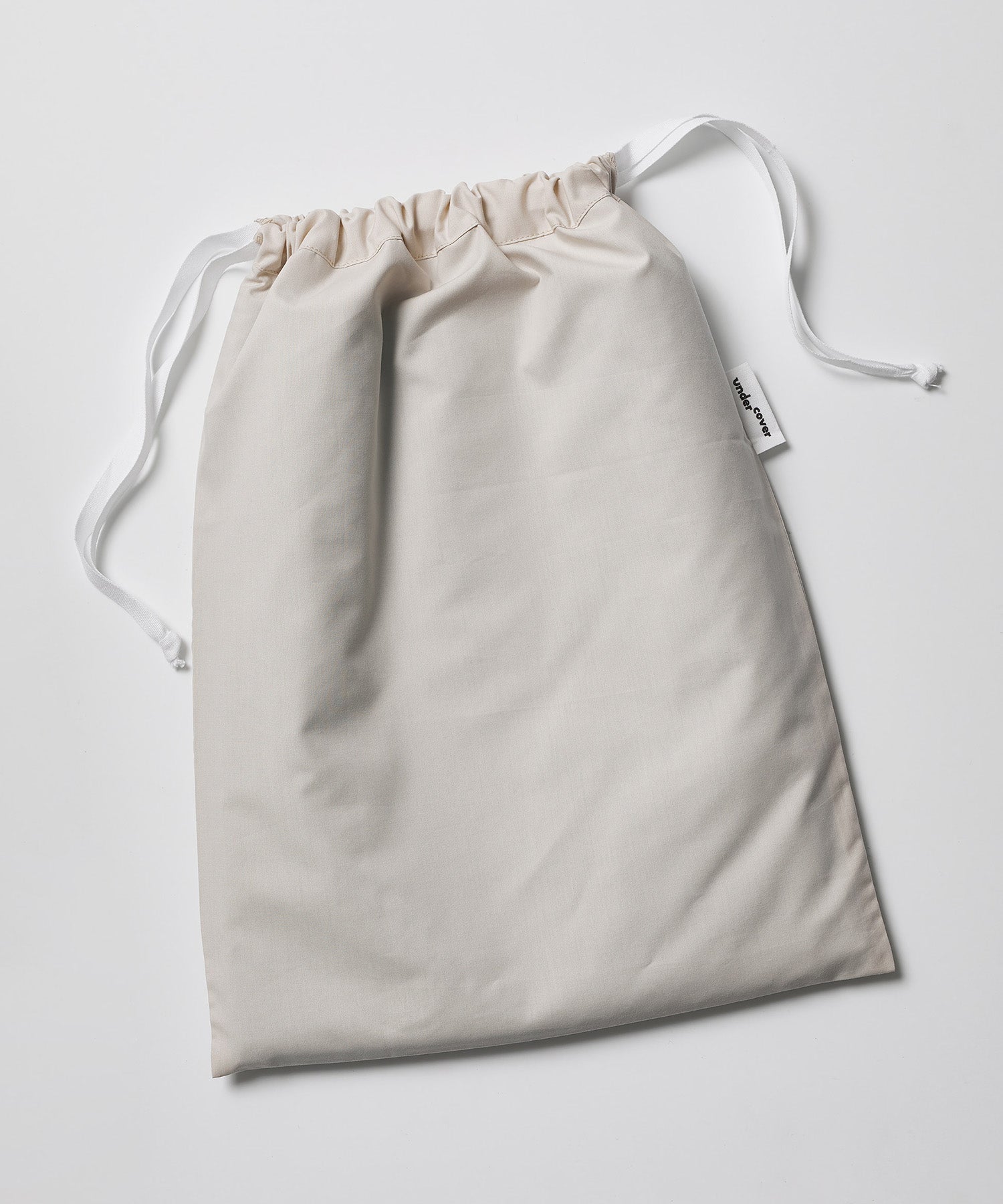 sand colour bed linen packaging drawstring bag
